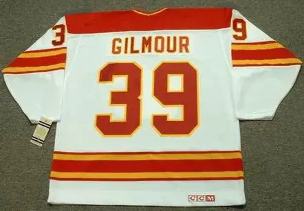DOUG GILMOUR Calgary Flames 1980’s CCM Vintage Throwback Home NHL Hockey Jersey 