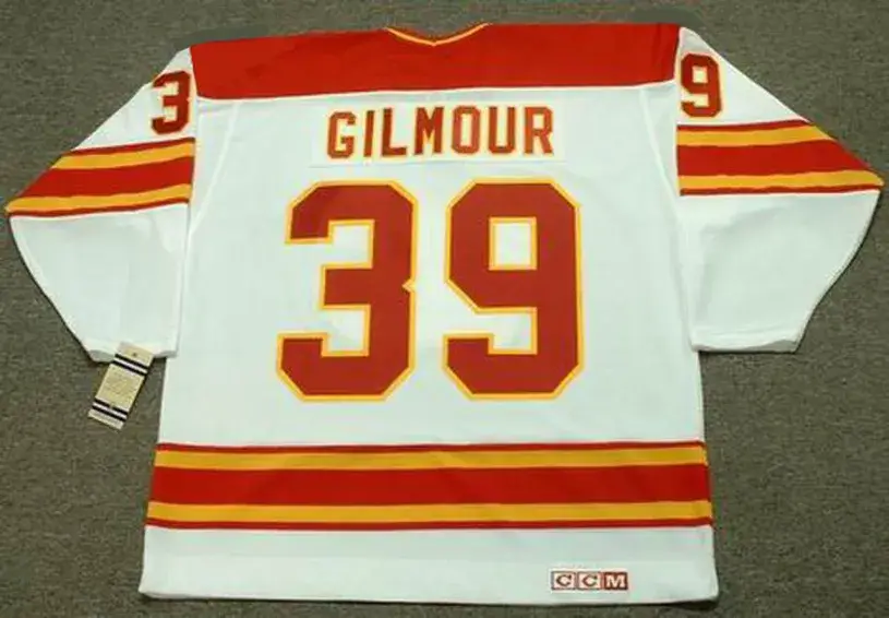 DOUG GILMOUR Calgary Flames 1980’s CCM Vintage Throwback Home NHL Hockey Jersey 
