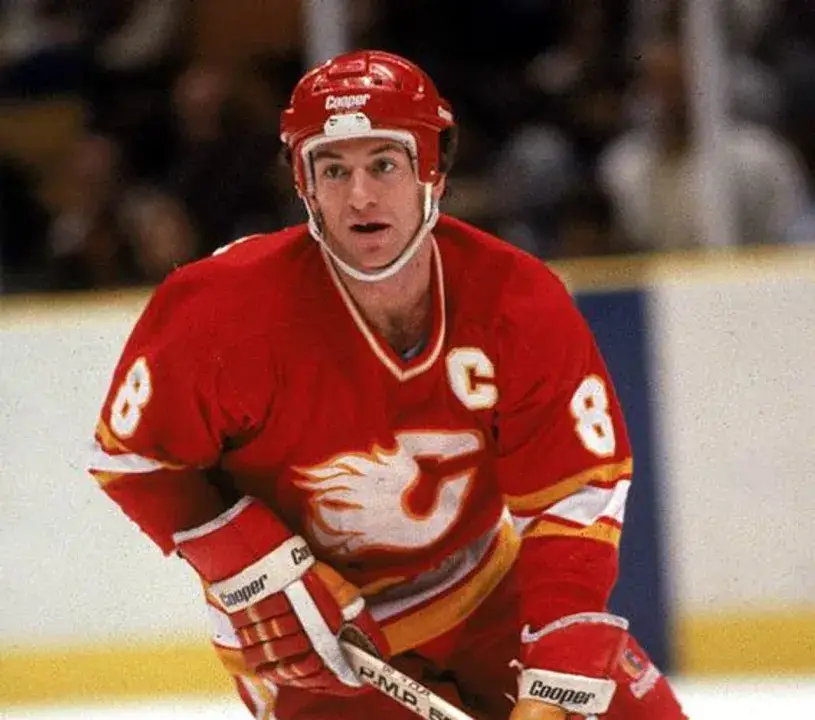 DOUG RISEBROUGH Calgary Flames 1985 CCM Vintage Throwback NHL Hockey Jersey 