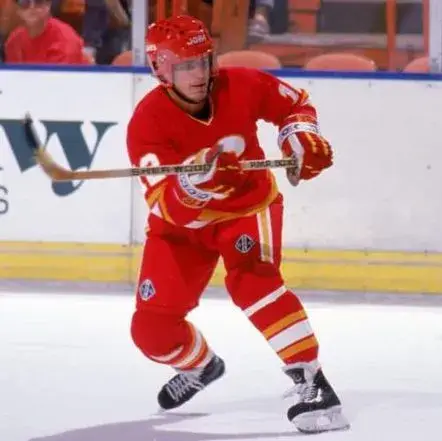 HAKAN LOOB Calgary Flames 1980’s CCM Vintage Throwback Away NHL Hockey Jersey 