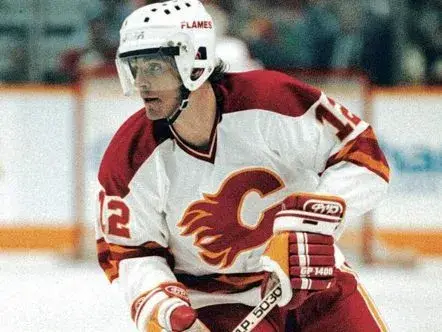 HAKAN LOOB Calgary Flames 1980’s CCM Vintage Throwback Home NHL Hockey Jersey 