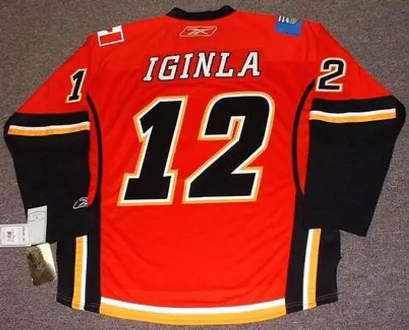 JAROME IGINLA Calgary Flames 2008 REEBOK Throwback NHL Hockey Jersey 