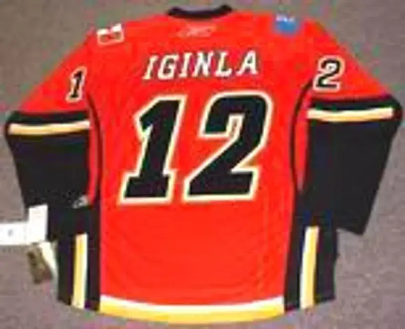 JAROME IGINLA Calgary Flames 2008 REEBOK Throwback NHL Hockey Jersey 