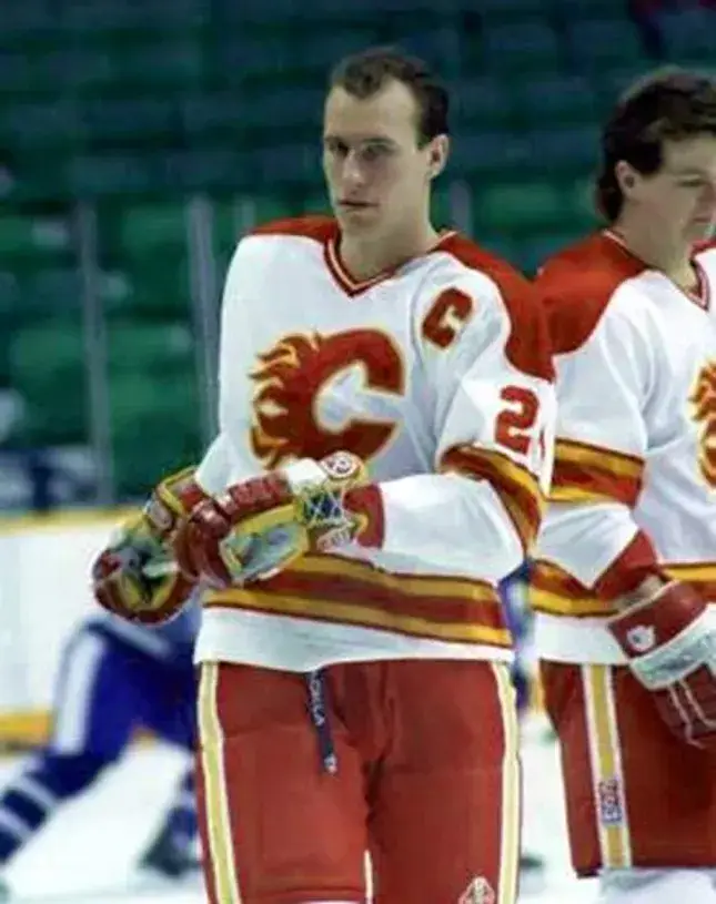 JIM PEPLINSKI Calgary Flames 1980’s CCM Vintage Throwback Home NHL Hockey Jersey 