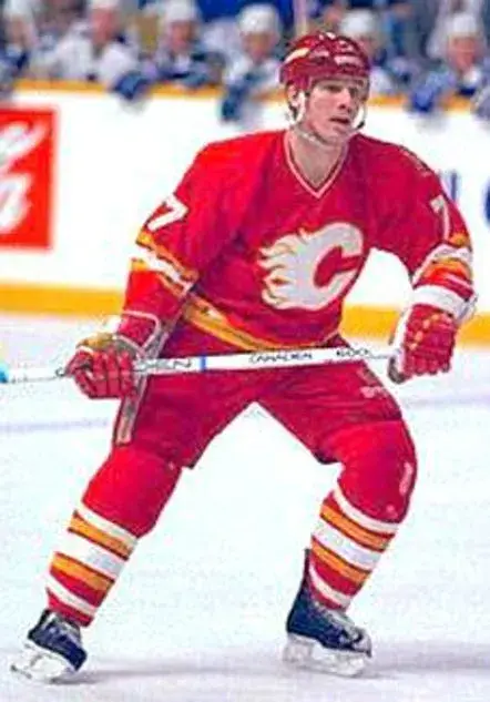 JOE MULLEN Calgary Flames 1980’s CCM Vintage Throwback Away NHL Hockey Jersey 
