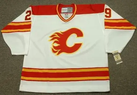 JOEL OTTO Calgary Flames 1980’s CCM Vintage Throwback Home NHL Hockey Jersey