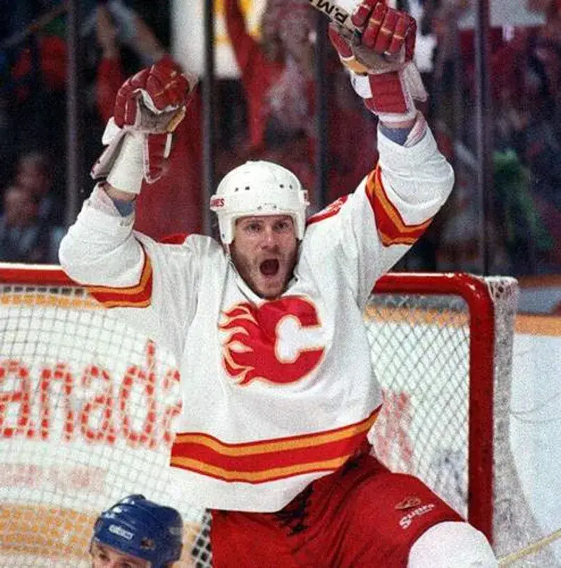 JOEL OTTO Calgary Flames 1980’s CCM Vintage Throwback Home NHL Hockey Jersey 