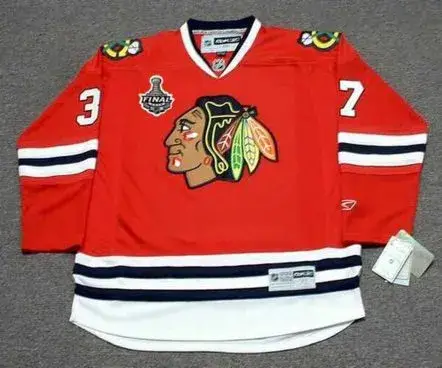 ADAM BURISH Chicago Blackhawks 2010 REEBOK Premier Throwback NHL Hockey Jersey