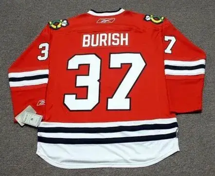 ADAM BURISH Chicago Blackhawks 2010 REEBOK Premier Throwback NHL Hockey Jersey 