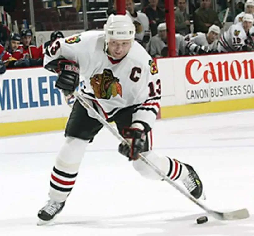 ALEX ZHAMNOV Chicago Blackhawks 2002 CCM Throwback Home NHL Hockey Jersey 