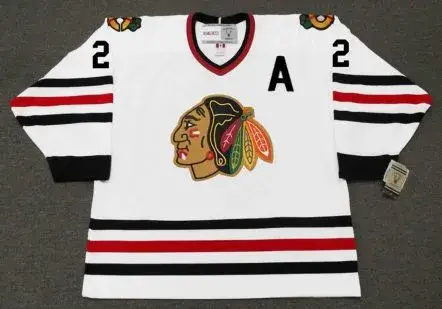 BILL WHITE Chicago Blackhawks 1970 CCM Vintage Throwback NHL Hockey Jersey