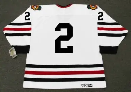 BILL WHITE Chicago Blackhawks 1970 CCM Vintage Throwback NHL Hockey Jersey 