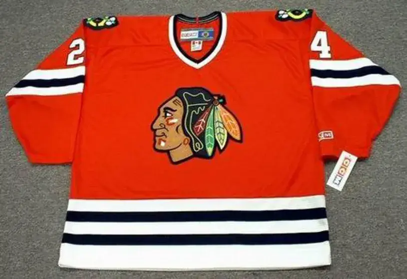 BOB PROBERT Chicago Blackhawks 1996 CCM Throwback Away NHL Hockey Jersey