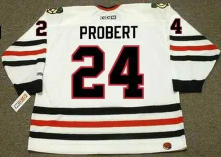 BOB PROBERT Chicago Blackhawks 1996 CCM Throwback Home NHL Hockey Jersey 