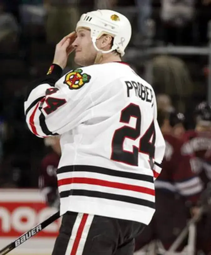 BOB PROBERT Chicago Blackhawks 1996 CCM Throwback Home NHL Hockey Jersey 