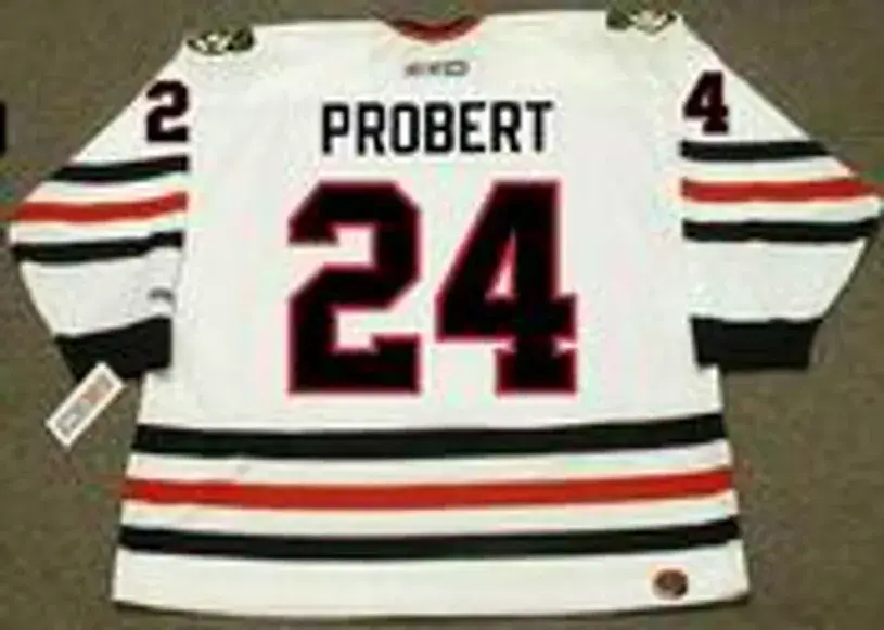 BOB PROBERT Chicago Blackhawks 1996 CCM Throwback Home NHL Hockey Jersey 