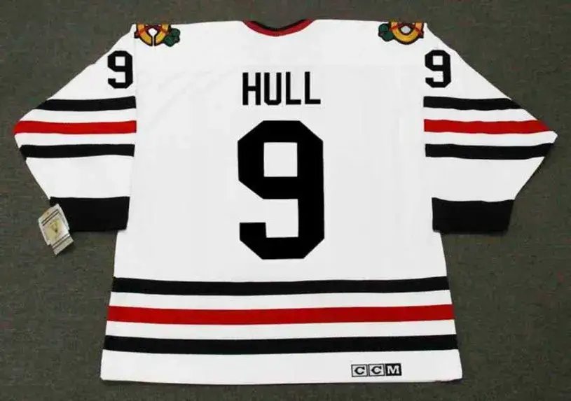 BOBBY HULL Chicago Blackhawks 1967 CCM Vintage Throwback NHL Hockey Jersey 