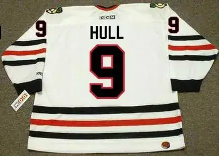 BOBBY HULL Chicago Blackhawks 1971 CCM Throwback Home NHL Hockey Jersey 
