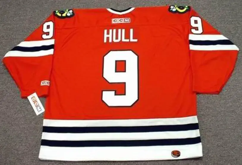BOBBY HULL Chicago Blackhawks 1971 CCM Throwback NHL Away Hockey Jersey 