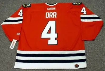 BOBBY ORR Chicago Blackhawks 1976 CCM Throwback Away NHL Hockey Jersey 