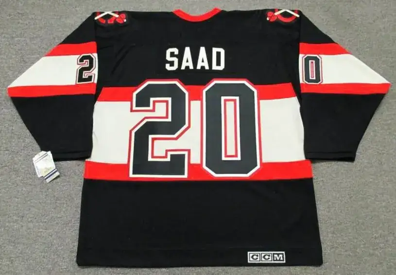 BRANDON SAAD Chicago Blackhawks 1930’s CCM Vintage NHL Hockey Jersey 