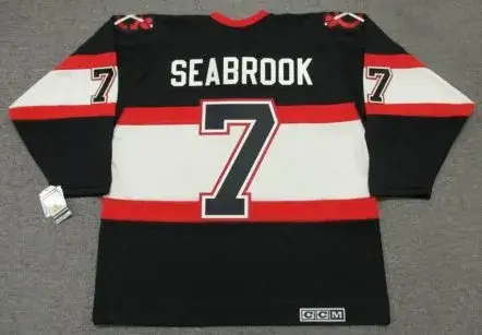 BRENT SEABROOK Chicago Blackhawks 1930’s CCM Vintage NHL Hockey Jersey 