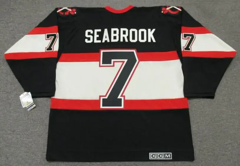 BRENT SEABROOK Chicago Blackhawks 1930’s CCM Vintage NHL Hockey Jersey 