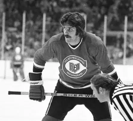 CHARLIE SIMMER Cleveland Barons 1976 CCM Throwback NHL Hockey Jersey 
