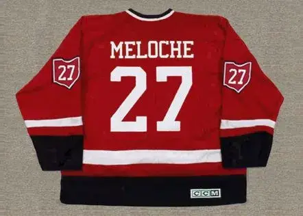 GILLES MELOCHE Cleveland Barons 1976 CCM Throwback NHL Hockey Jersey 