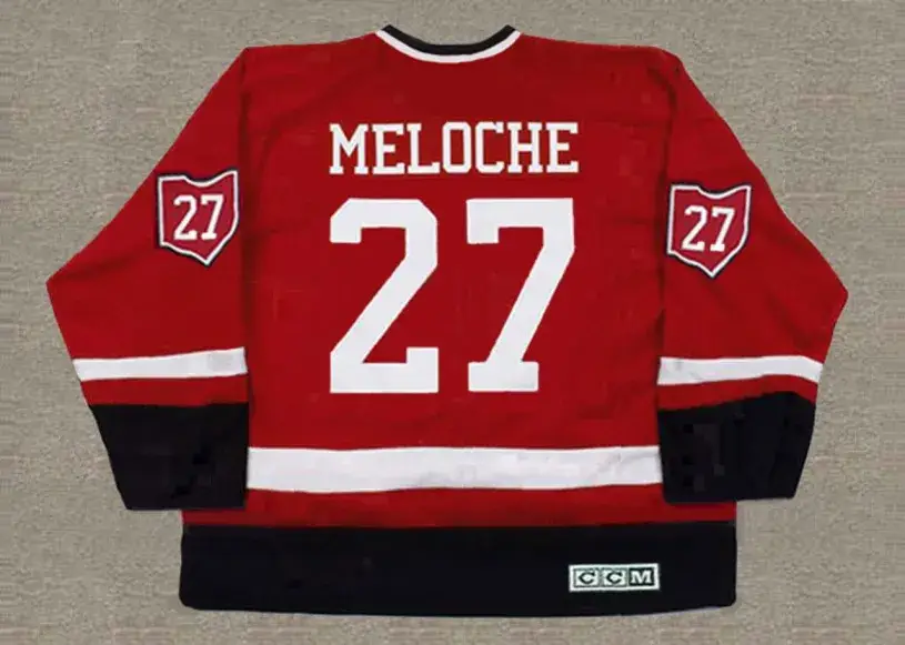 GILLES MELOCHE Cleveland Barons 1976 CCM Throwback NHL Hockey Jersey 