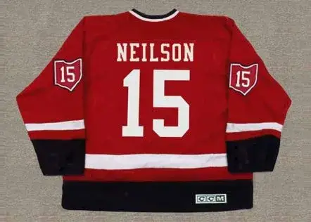 JIM NEILSON Cleveland Barons 1976 CCM Throwback NHL Hockey Jersey 