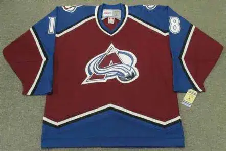 ADAM DEADMARSH Colorado Avalanche 1996 CCM Vintage Throwback NHL Hockey Jersey
