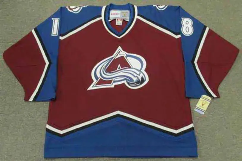 ADAM DEADMARSH Colorado Avalanche 1996 CCM Vintage Throwback NHL Hockey Jersey