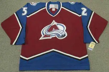 ADAM FOOTE Colorado Avalanche 1996 Away CCM Vintage Throwback NHL Hockey Jersey