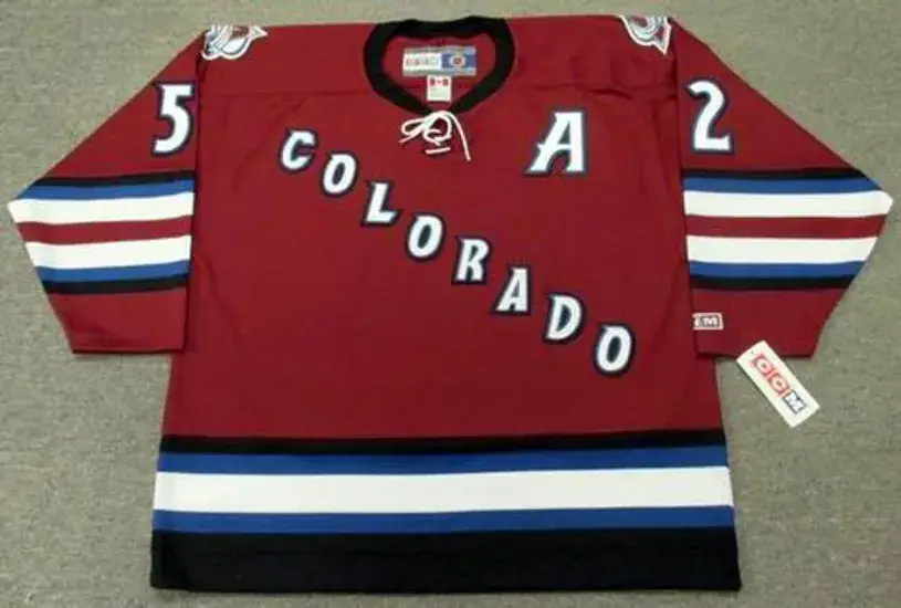 ADAM FOOTE Colorado Avalanche 2003 Alternate CCM Throwback NHL Hockey Jersey