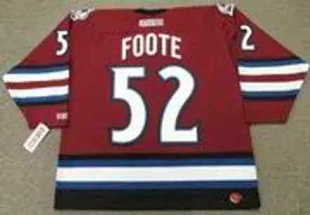ADAM FOOTE Colorado Avalanche 2003 Alternate CCM Throwback NHL Hockey Jersey 