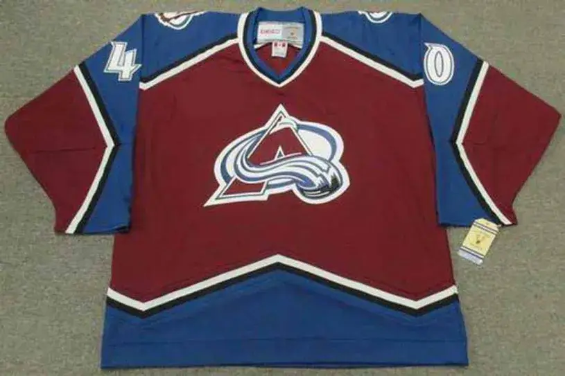 ALEX TANGUAY Colorado Avalanche 2001 CCM Vintage Throwback NHL Hockey Jersey