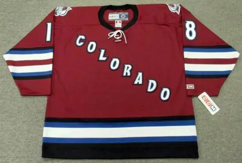 ALEX TANGUAY Colorado Avalanche 2005 Alternate CCM Throwback NHL Hockey Jersey