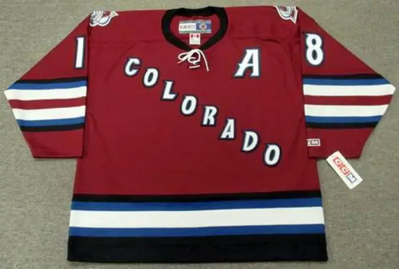 CHRIS DRURY Colorado Avalanche 2002 Alternate CCM Throwback NHL Hockey Jersey