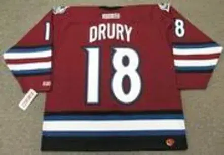 CHRIS DRURY Colorado Avalanche 2002 Alternate CCM Throwback NHL Hockey Jersey 