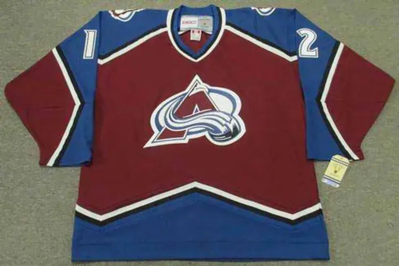 CHRIS SIMON Colorado Avalanche 1996 CCM Vintage Throwback NHL Hockey Jersey