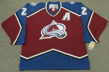 CLAUDE LEMIEUX Colorado Avalanche 1996 Away CCM Vintage NHL Hockey Jersey