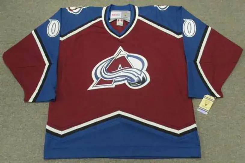 COLORADO AVALANCHE 1990’s CCM Away Vintage Jersey Customized “Any Name & Number(s)”