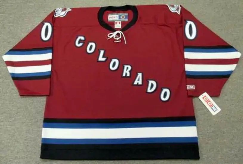 COLORADO AVALANCHE 2002 Alternate CCM Throwback NHL Jersey Customized “Any Name & Number(s)”