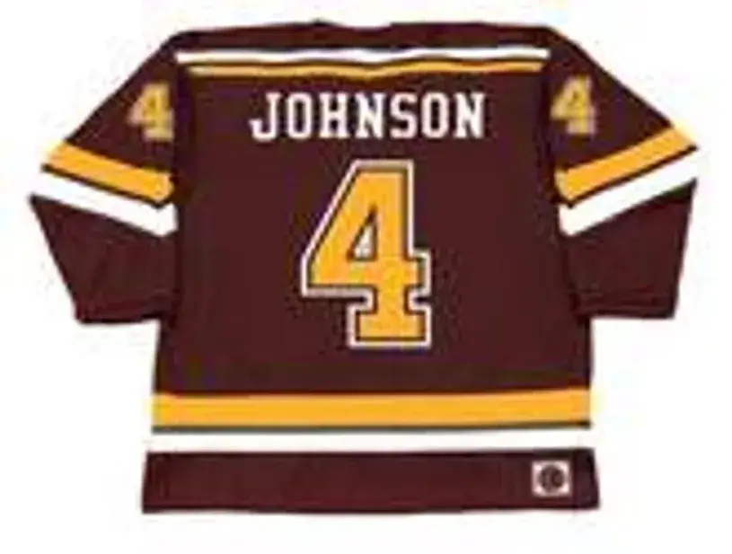 ERIK JOHNSON Minnesota Gophers 2006 NCAA Throwback Hockey Jersey 