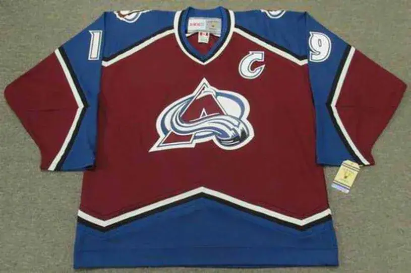 JOE SAKIC Colorado Avalanche 1996 Away CCM Throwback NHL Hockey Jersey