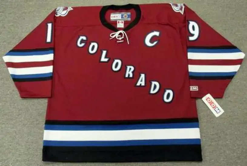 JOE SAKIC Colorado Avalanche 2002 CCM Throwback Alternate NHL Hockey Jersey