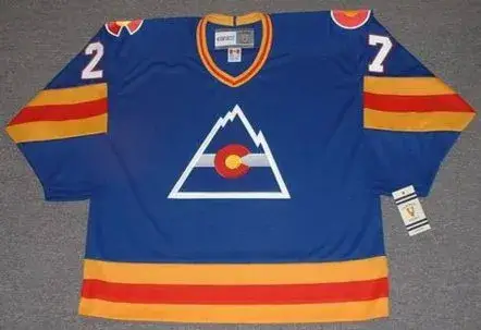 JOHN WENSINK Colorado Rockies 1981 CCM Vintage Throwback NHL Hockey Jersey