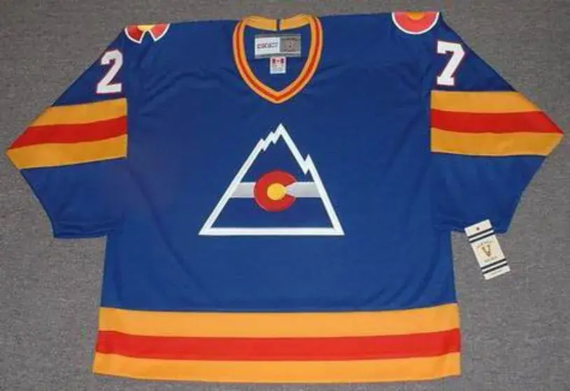 JOHN WENSINK Colorado Rockies 1981 CCM Vintage Throwback NHL Hockey Jersey