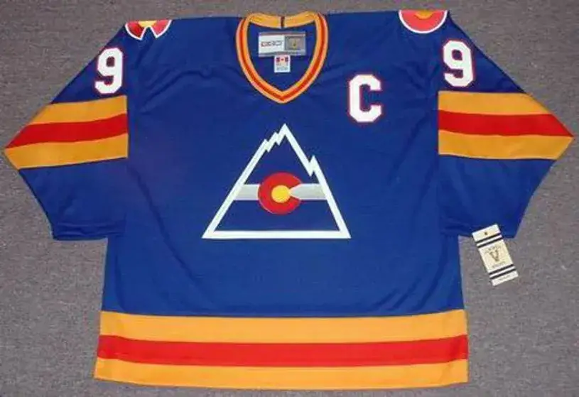 LANNY MCDONALD Colorado Rockies 1980 CCM Vintage Throwback NHL Hockey Jersey